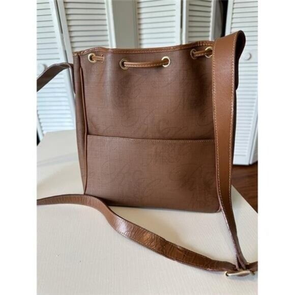 Designer Nina Ricci Bucket Bag, Full Leather, Milk Chocalate Brown Color - Picture 7 of 9